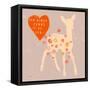 Heart Fawn-Lola Bryant-Framed Stretched Canvas