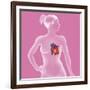 Heart, Illustration-Caroline Arquevaux-Framed Giclee Print