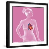 Heart, Illustration-Caroline Arquevaux-Framed Giclee Print