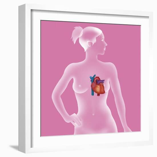 Heart, Illustration-Caroline Arquevaux-Framed Giclee Print