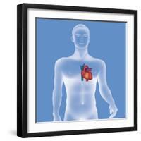 Heart, Illustration-Caroline Arquevaux-Framed Giclee Print