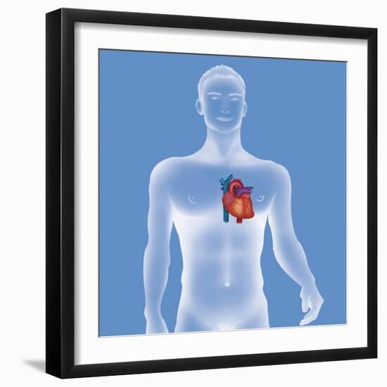 Heart, Illustration-Caroline Arquevaux-Framed Giclee Print