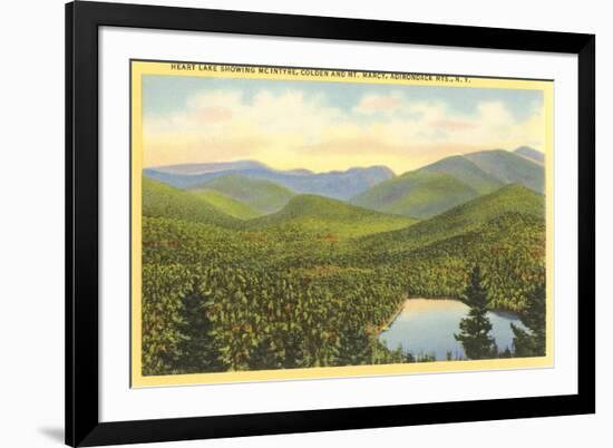 Heart Lake, Adirondack Mountains, New York-null-Framed Art Print