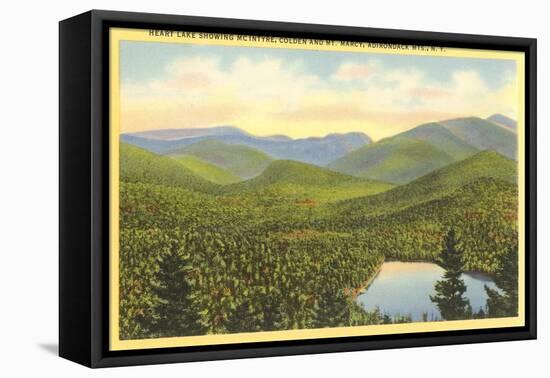 Heart Lake, Adirondack Mountains, New York-null-Framed Stretched Canvas