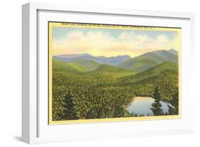 Heart Lake, Adirondack Mountains, New York-null-Framed Art Print