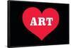 Heart (Love) Art-Ephemera-Framed Poster