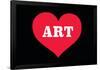 Heart (Love) Art-Ephemera-Framed Poster