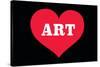 Heart (Love) Art-Ephemera-Stretched Canvas