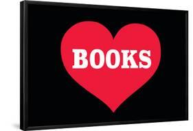 Heart (Love) Books-Ephemera-Framed Poster