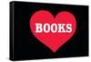 Heart (Love) Books-Ephemera-Framed Stretched Canvas