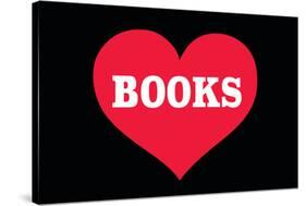 Heart (Love) Books-Ephemera-Stretched Canvas