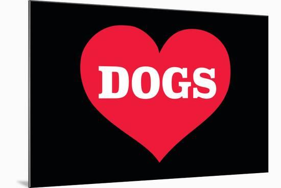 Heart (Love) Dogs-Ephemera-Mounted Poster