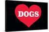 Heart (Love) Dogs-Ephemera-Stretched Canvas