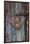 Heart Made of Driftwood, Wood, Door-Andrea Haase-Framed Photographic Print