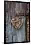 Heart Made of Driftwood, Wood, Door-Andrea Haase-Framed Photographic Print