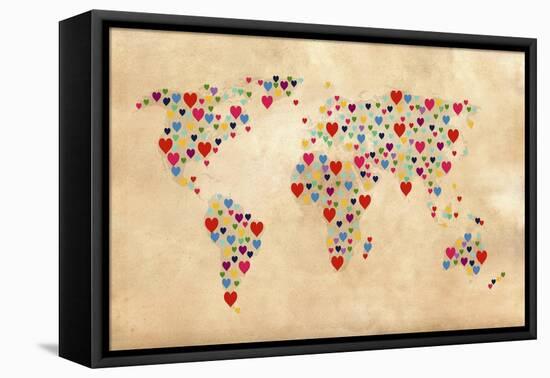 Heart Map 2-Mark Ashkenazi-Framed Stretched Canvas