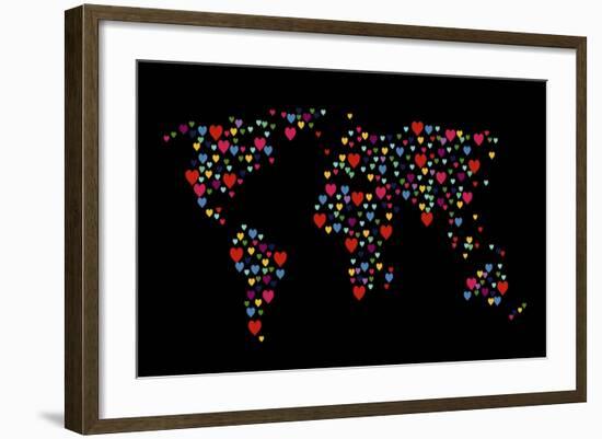 Heart Map-Mark Ashkenazi-Framed Giclee Print