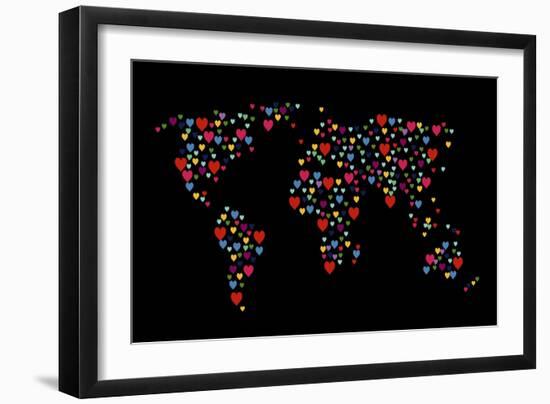 Heart Map-Mark Ashkenazi-Framed Giclee Print