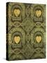 Heart Motif Ecclesiastical Wallpaper Design by Augustus Welby Pugin-Stapleton Collection-Stretched Canvas