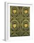 Heart Motif Ecclesiastical Wallpaper Design by Augustus Welby Pugin-Stapleton Collection-Framed Giclee Print