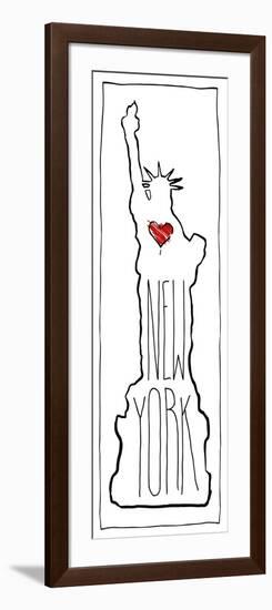 Heart NY B-OnRei-Framed Art Print