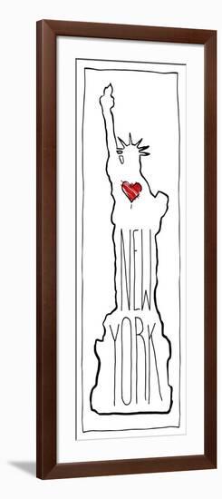 Heart NY B-OnRei-Framed Art Print