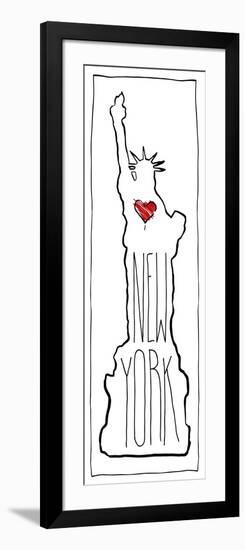 Heart NY B-OnRei-Framed Art Print