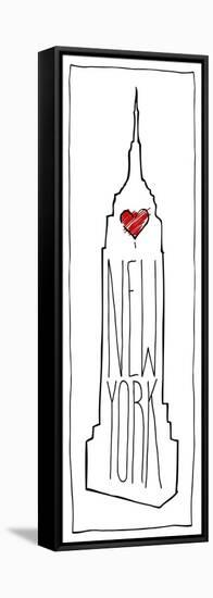 Heart NY-OnRei-Framed Stretched Canvas