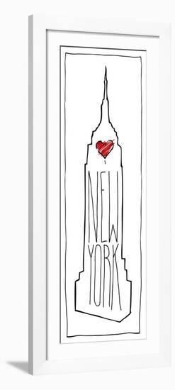 Heart NY-OnRei-Framed Art Print