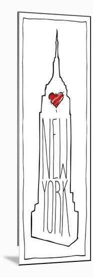 Heart NY-OnRei-Mounted Art Print