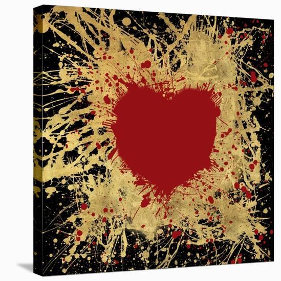 Heart of Gold 1-Art Licensing Studio-Stretched Canvas