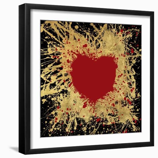 Heart of Gold 1-Art Licensing Studio-Framed Giclee Print