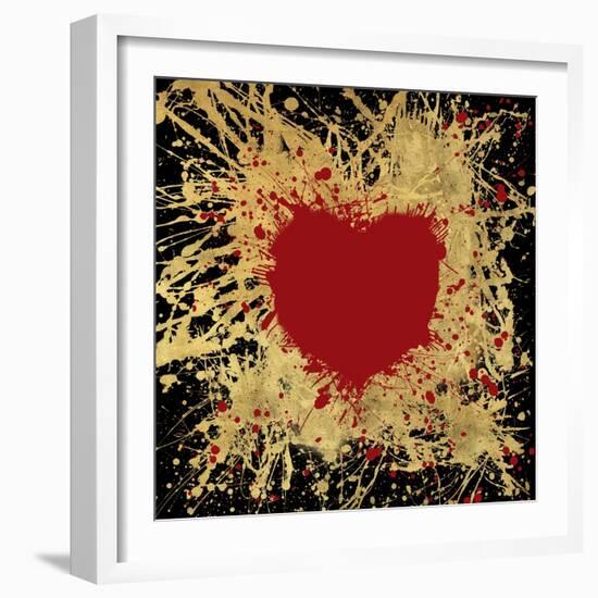 Heart of Gold 1-Art Licensing Studio-Framed Giclee Print