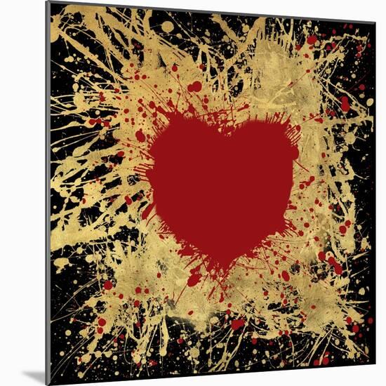 Heart of Gold 1-Art Licensing Studio-Mounted Giclee Print