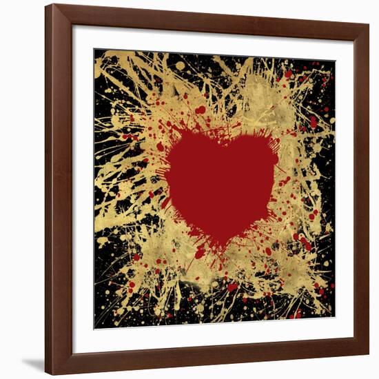 Heart of Gold 1-Art Licensing Studio-Framed Giclee Print