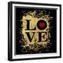 Heart of Gold 1V-Art Licensing Studio-Framed Giclee Print