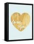 Heart of Gold Love-Miyo Amori-Framed Stretched Canvas