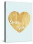 Heart of Gold Love-Miyo Amori-Stretched Canvas