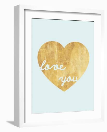 Heart of Gold Love-Miyo Amori-Framed Art Print