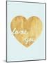 Heart of Gold Love-Miyo Amori-Mounted Art Print