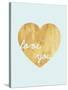 Heart of Gold Love-Miyo Amori-Stretched Canvas