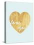 Heart of Gold Love-Miyo Amori-Stretched Canvas