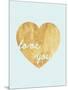 Heart of Gold Love-Miyo Amori-Mounted Art Print