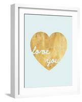 Heart of Gold Love-Miyo Amori-Framed Art Print