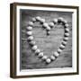 Heart of Shells in BW-Tom Quartermaine-Framed Giclee Print