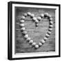 Heart of Shells in BW-Tom Quartermaine-Framed Giclee Print