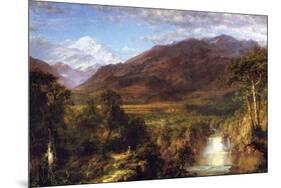 Heart of the Andes-Frederic Edwin Church-Mounted Premium Giclee Print