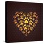 Heart of the Dog Traces.-MastakA-Stretched Canvas