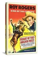 HEART OF THE GOLDEN WEST, Roy Rogers, 1942.-null-Stretched Canvas