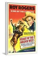 HEART OF THE GOLDEN WEST, Roy Rogers, 1942.-null-Framed Art Print